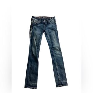 Rock Revival Ruella Jeans Sz 24 Straight Stretch Buckle
